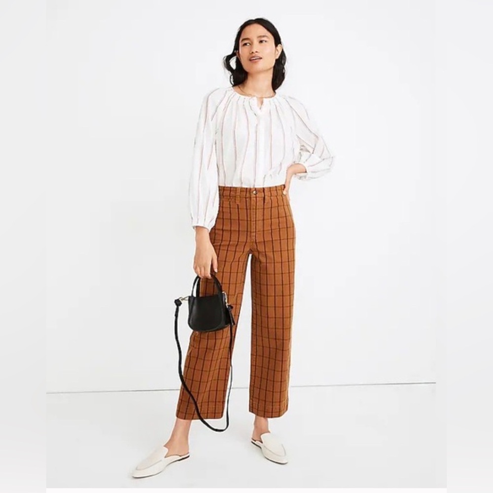 Madewell Slim Emmett Wide-Leg Crop Size 27